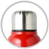 Living Water Bottle, 350ml, Direct Drinking, Screw Cap, Vacuum Insulated, Stainless Steel, Keeps Hot or Cold, Red