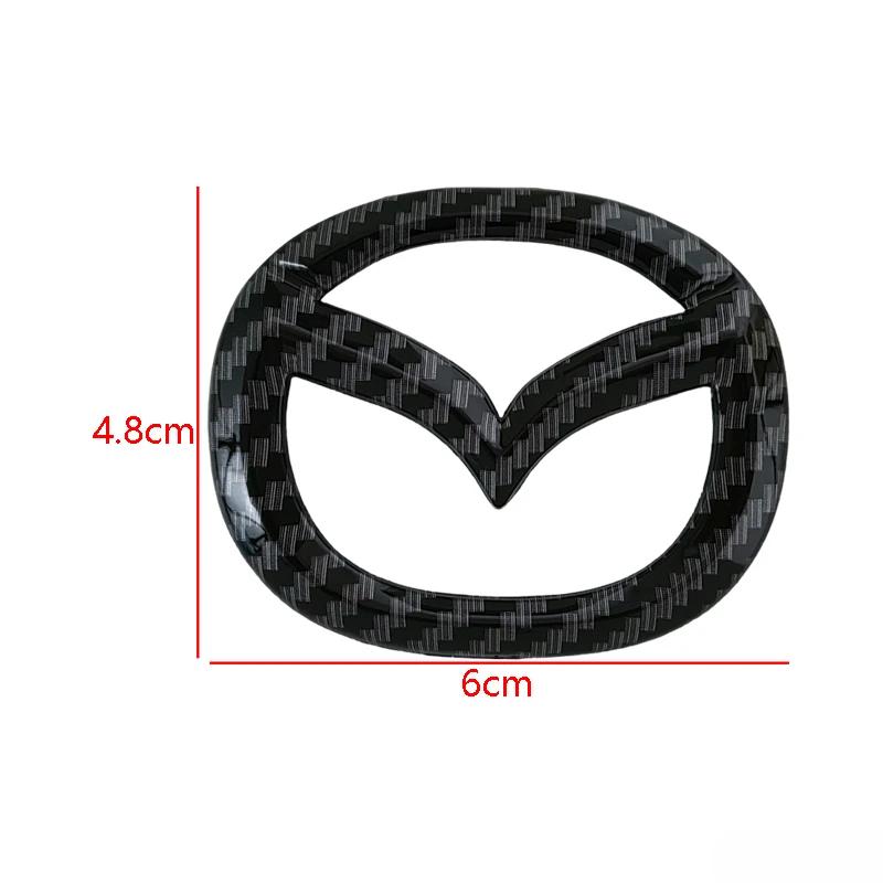 For Mazda CX6 RX7 MX5 CX5 CX3 Protege CX9 CX7 CX9 ABS Car Steering Wheel Emblem Cover Stickers Auto Logo Badge Decals Decoration FAWR
