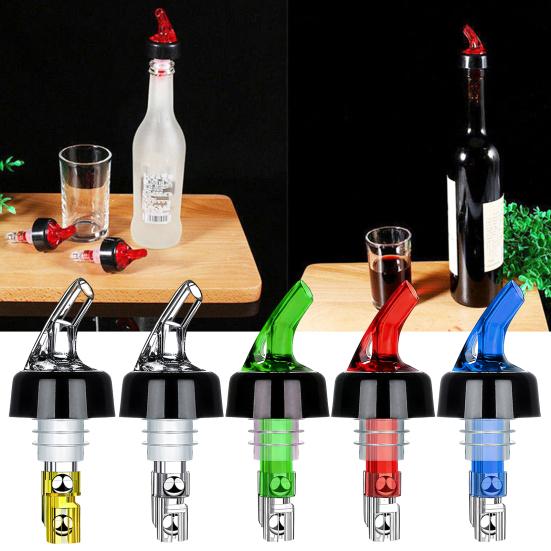 Yousheng Automatic Measured Wine Pourer Stopper Food-Grade Plastic Wine Liquor Bottle Cork for Precise 45ml Pouring Home Bar Tool Kit