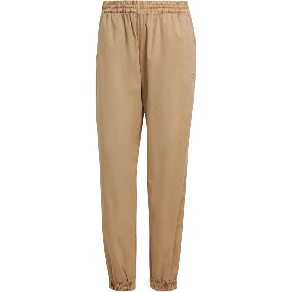 Adidas Originals Essentials+ Brand Logo Embroidered Fashion Comfortable Soft Tapered Knit Joggers Women Joggers Magical-Beige IR6028