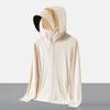 UPF100+ Ice Silk Sun Protection Jacket with Removable Brim - Anti-UV, Cooling, Breathable for Outdoor Use