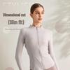 Women's Slim-Fit Quick-Dry High Elastic Yoga Jacket with Stand Collar