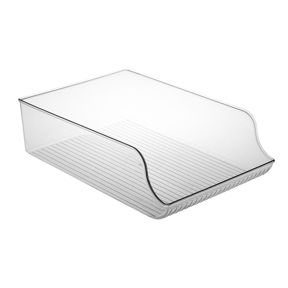 Refrigerator Drawer Beverage Storage Box Transparent PET Drink Cans Finishing Holder