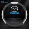 2026 Für Mazda Lenkradabdeckung Echtes Leder Kohlefaser Passend Axela Atenza CX30 CX4 CX5 CX8 CX3 CX9 CX50 CX60 CX70 CX80 MX30