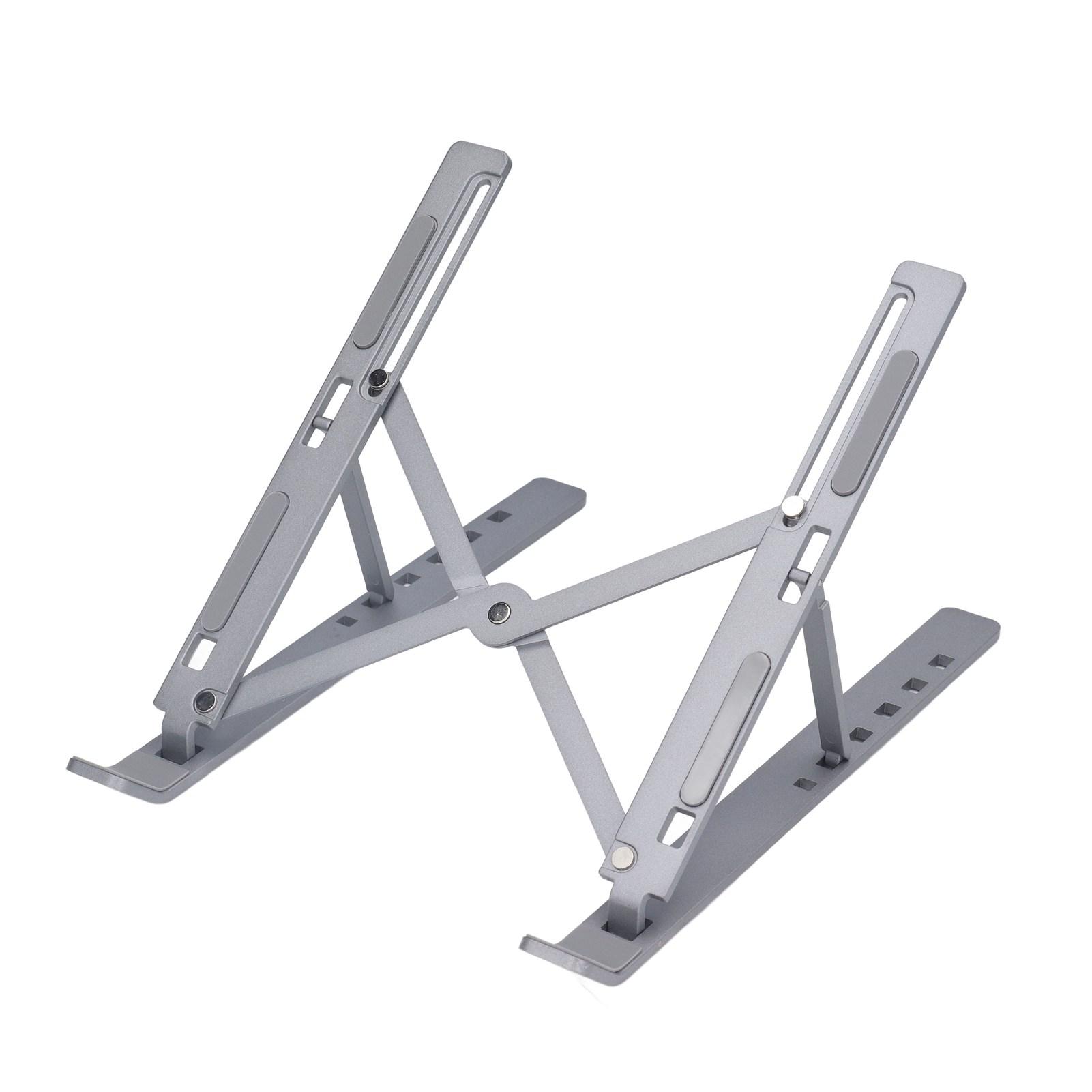 

Laptop Stand Portable Adjustable Folding Ergonomic Aluminum Alloy Tablet PC Laptop Cooling Stand серый