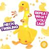 Cute Repeating Talking Duck Children'S Plush Toy Fun Gift Twisting Imitation Talking Dancing Music Recording Toy Educational