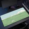 Cute Green Plant Computer Mouse Mat Office Large Gaming Mouse Pad Rubber Mousepad Gamer Locking Edge Desk Mat NonSlip Carpet XL