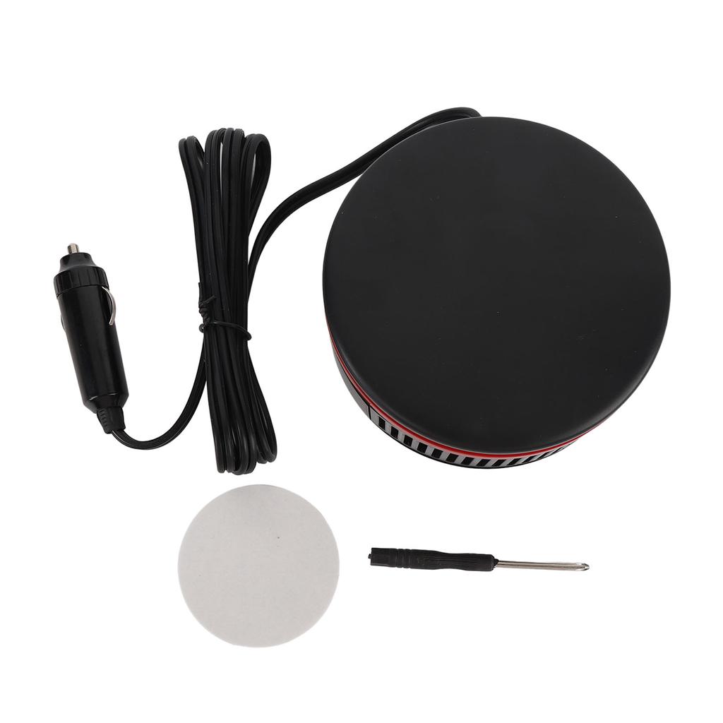 Car Heater 12V 360 Degrees Rotatable Easy To Install Windscreen Defroster Defogger for Driving Black Red