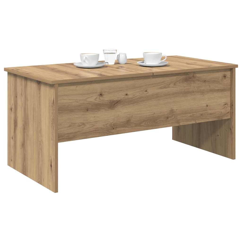 Artisan Oak Coffee Table 102 x 50.5 x 46.5 cm Engineered Wood