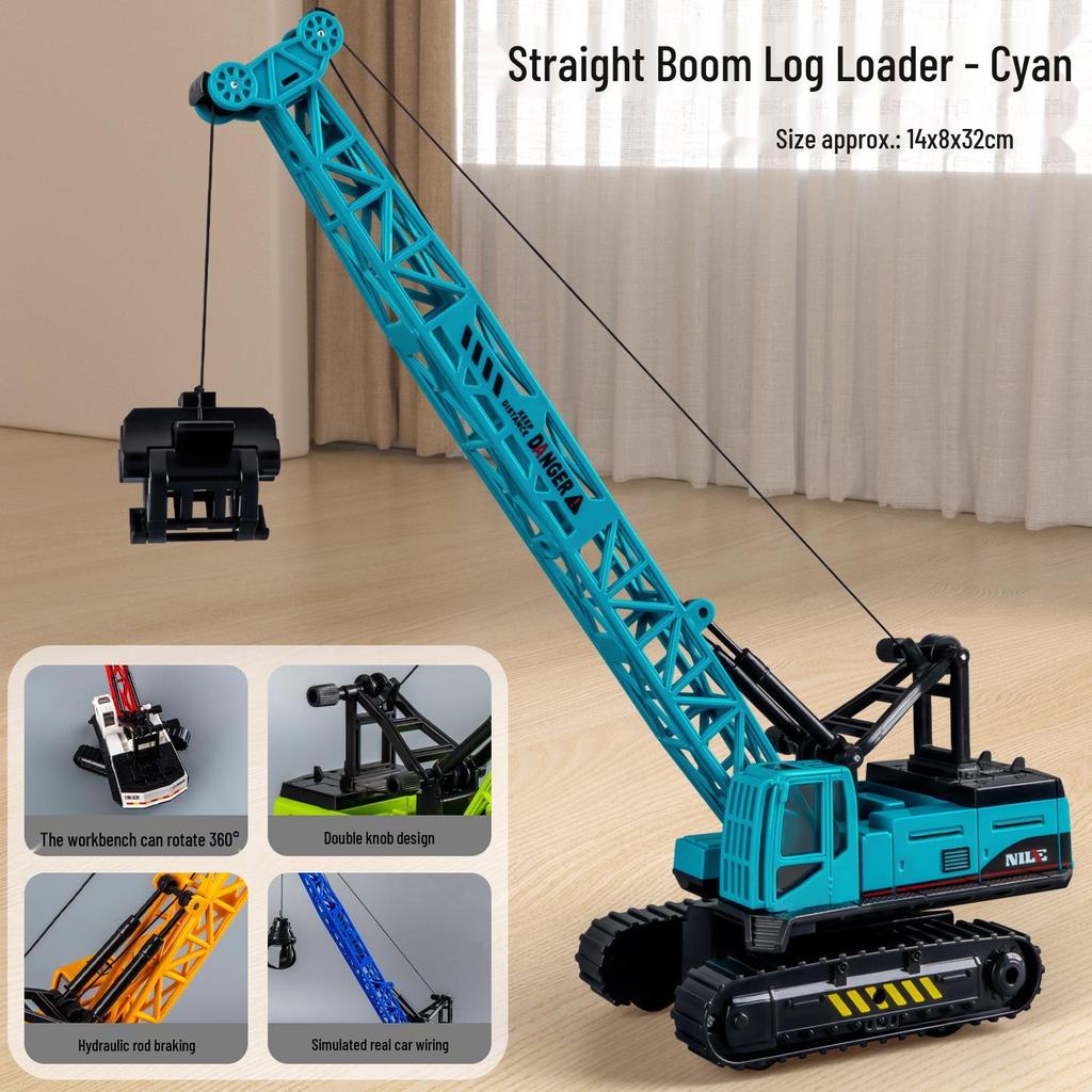 Eylemsizlik Mühendislik Aracı için Damperli Kova ve Forklift Durdurma Arabası Modeli ile Çocuk İtmeli Ekskavatör Oyuncağı.