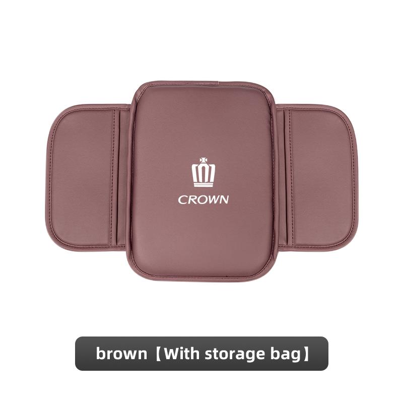 Hub Caps Car Armrest Mat Center Console Leather Protection Cushion For Toyota Fortuner Highlander Mark-X Mirai Hillix Picanto Su