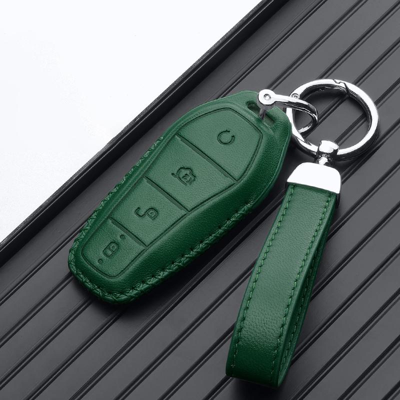 Leather Car Key Case Remote Cover Shell Holder Fob For BYD New ATTO 3 Atto 2 Song Pro Shark 6 Dolphin Mini Seal U 05 Sealion 07