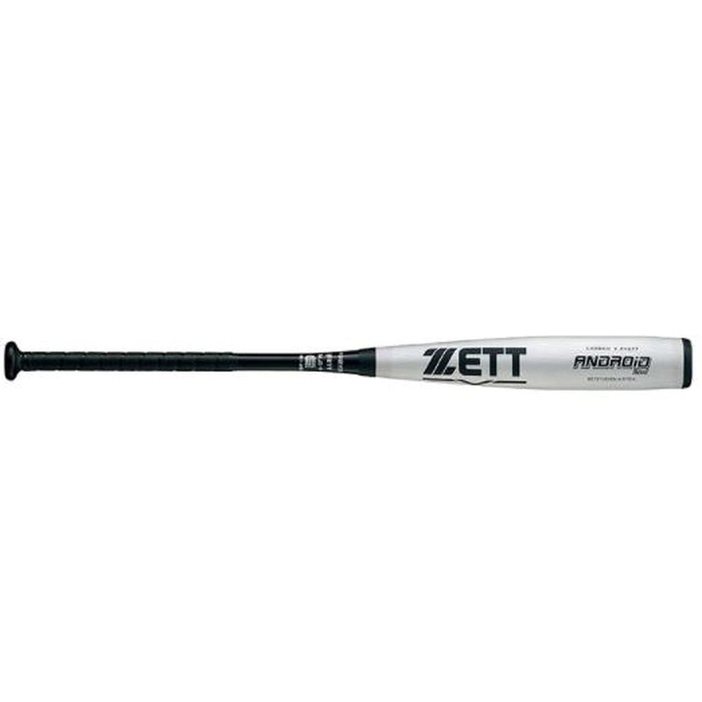 ZETT ANDROID 2nd Generation FRP Baseball Bat for Junior High 770g Average Silver BCT21184 (Carbon) Schools, 84cm, Weight, (1300),