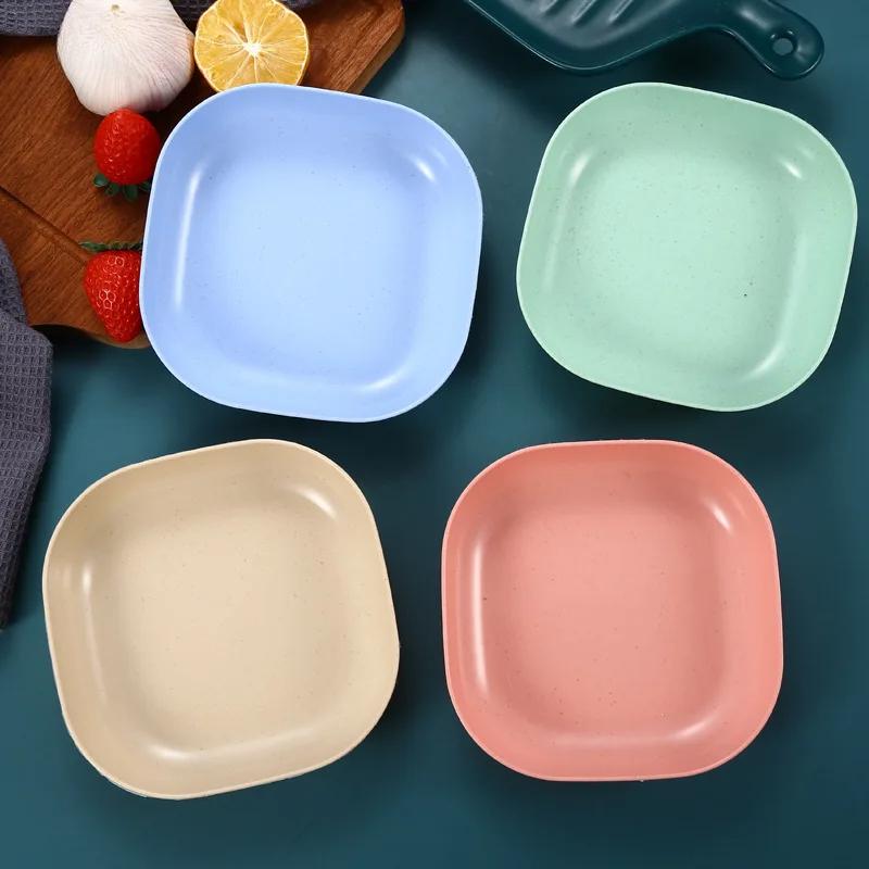 Plastiktablett Koreanischer Cartoon Überglasur Multifunktion Snack Kuchenplatte Spuckknochenschale Kleiner Teller Heimküchenzubehör