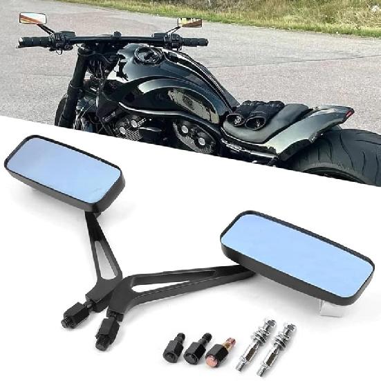 DREAMIZER 3" Motorcycle Handlebar Mirrors Black Round Rear View Side Mirrors Universal 8Mm 10Mm Compatible With Sportster 883 1200 Softail Dyna ATV
