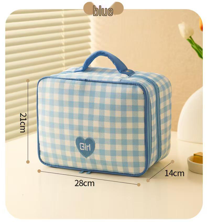 

2025 Waterproof Double-Layer Travel Toiletry Bag - Large Capacity and Portable 24*14*21