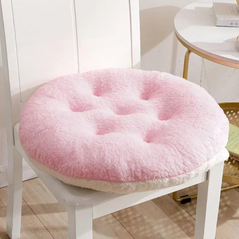 Plush Cushion Square Soft Warm Home Dining Chair Office Student Chair Cushions Home Decoration Lumbar Pad Floor Mat