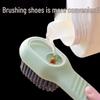 Versatile Shoe Cleaning Brush with Soft Bristles and Press-Type Liquid Dispenser - Gentle On Shoes