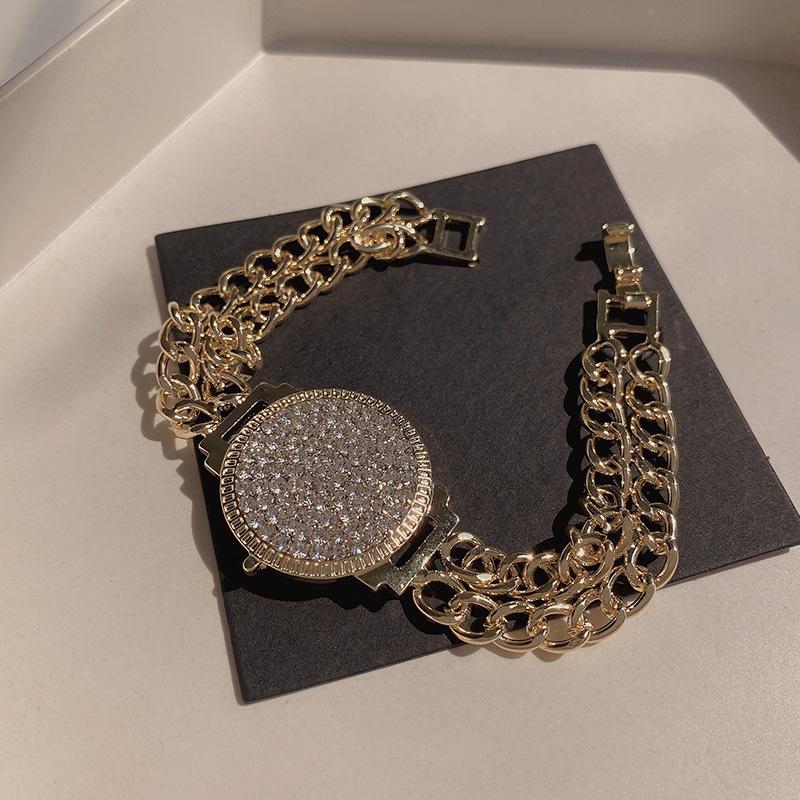 Women Gold Four Leaf Clover Bracelet Adjustable Delicate Bangle Wedding Party Jewelry Gift