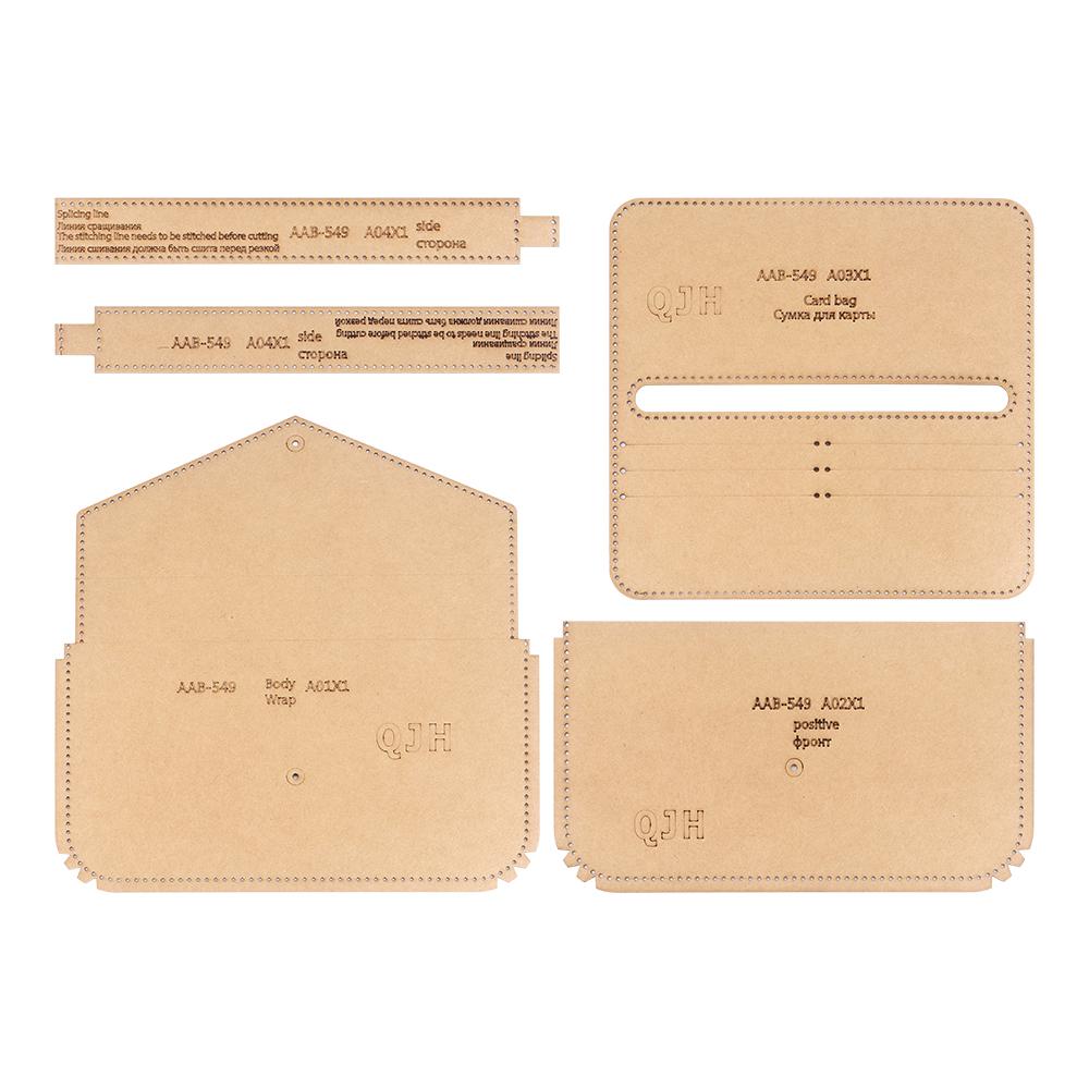 

1set Classic Envelope Bag Kraft Paper Making Template,Handmade Retro Mini Crossbody Bag Paper Pattern Stencil,Paper Drawing Mold коричневый