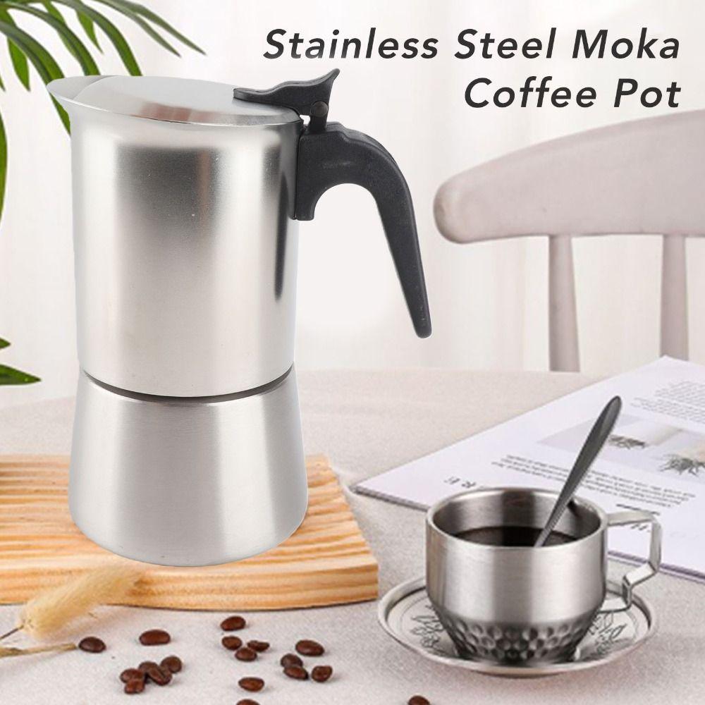 304 Stainless Steel Moka Pot 200 Ml Capacity Cold Extraction Pot  Coffee Brewing