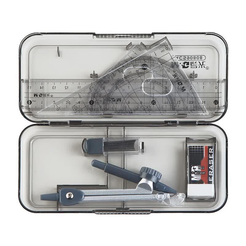 M&G Geometry Set with Compass and Rulers