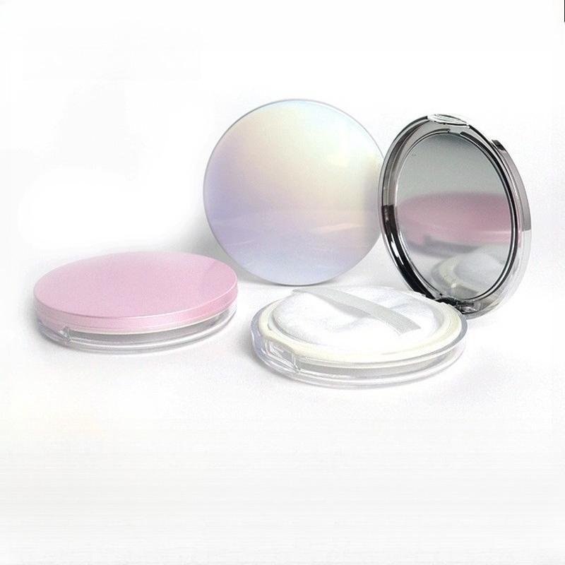 Viral 5g Ultra-Thin Flip Compact with Mirror, Empty Refillable Loose Powder Box, Portable Travel Essential