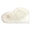 Heart-shaped Long Pile Plush Carpet Mat for Living Room/Bedroom
