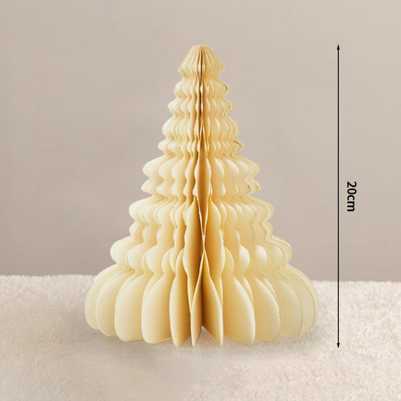 2026 Christmas Tree Honeycomb Ball 3D Folding Christmas Tree Ornament Desktop Decoration  for Xmas Navidad Happy New Year Decor