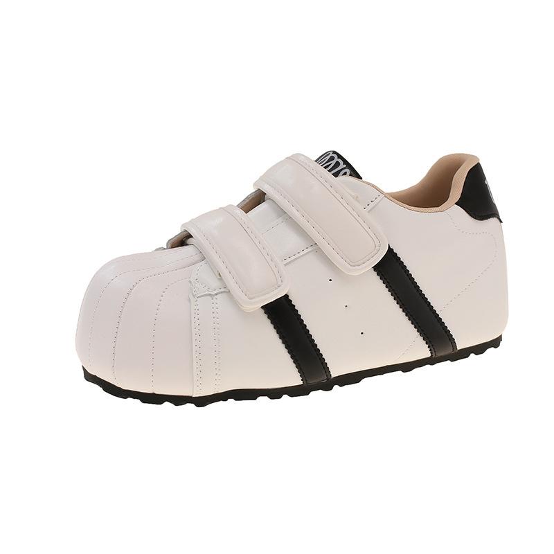 

Miyou autumn model Panta Planet Velcro big head thick sole heightening shoes women s casual board shoes sports white shoes 40 белый