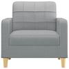 VidaXL Armchair Light Grey 60 Cm Fabric, Armchair, Tub Chair, Club Chair, Sofa, Comfortable Sofa, Seat of 359075
