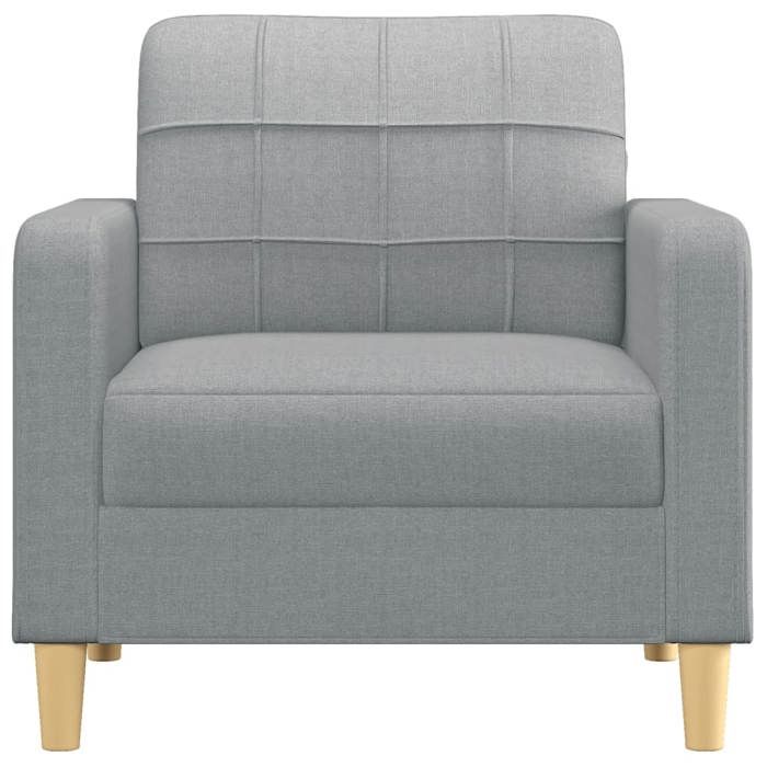 VidaXL Armchair Light Grey 60 Cm Fabric, Armchair, Tub Chair, Club Chair, Sofa, Comfortable Sofa, Seat of 359075