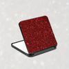 Sparkling Rhinestone Portable Folding Makeup Mirror - Dual-Sided, Square Design for Purses & Handbags, No Battery Needed