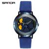 Sanda Men's Personalized Quartz Watch - Leather Strap, Waterproof, Rotating Dial