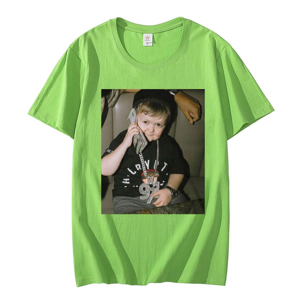 Hasbulla Fighting Meme Tshirt Mini Khabib Blogger Graphic Tshirts Unisex Women High Quality Oversized Tee Shirt Unisex Streetwear