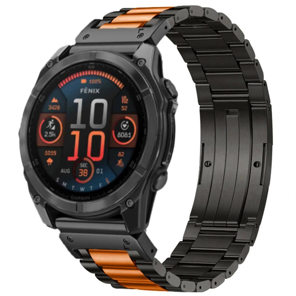 26mm Stainless Steel Band for Garmin Enduro 3 Fenix 8 51mm Strap Men Metal Wrist Bracelet for Garmin Fenix 7X Pro 51mm Fenix 6 5