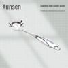 Xunsen 201 Stainless Steel Long Handle Pasta Strainer Spoon