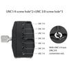 Camera Tripod Mount Adapter Aluminum Alloy 3/8 1/4 Screw Hole Quick Release Plate Clamp Base for DSLR Monopod Ballhead