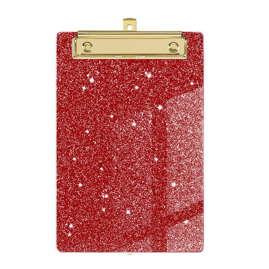 Sparkle Acrylic File Folder Clips With Metal Pressure Clamp For Office And Gift Use