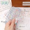 24Pcs/Set No-Repeat Nail Sticker Self Adhesive Soft Embossed Cartoon Stickers Multifunction Decal Nail Art Sticker
