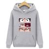 Langermet for menn og kvinner Uformell mote gensere Japansk tegneserie løs hettegenser Komfortabel kreativitet Streetwear