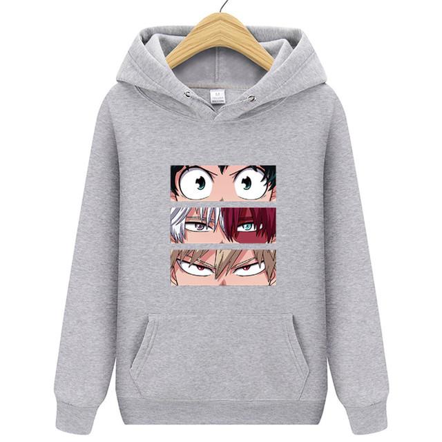 Langermet for menn og kvinner Uformell mote gensere Japansk tegneserie løs hettegenser Komfortabel kreativitet Streetwear