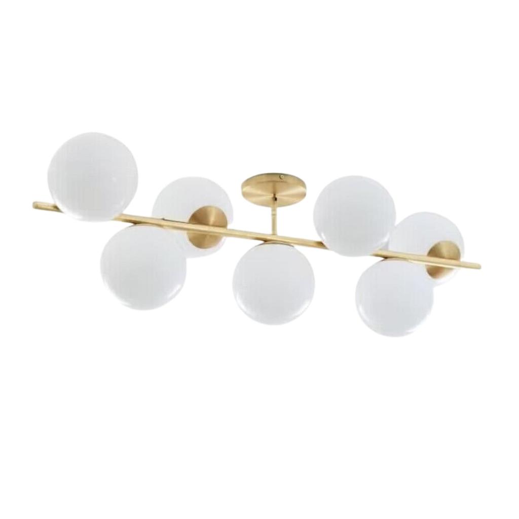 7 Brass Chandelier Mid Century Lighting Sputnik Lights Italian Design Ita