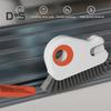 2 In 1 Window Track Cleaning Brush Hard Bristle Crevice Brush with Hidden Scraper Grout Cleaner Grip Brush