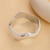 Electroplating Ccb Irregular Wide-Sided Bracelet Light Luxury High-End Glossy Bracelet Retro High-End Jewelry