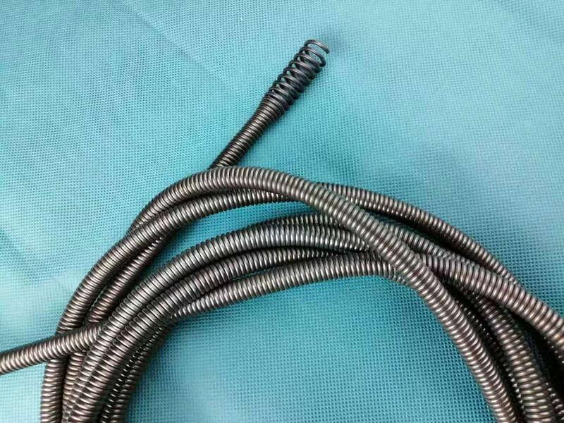 Drain Auger with Steel Wire Spring and Dual Operation