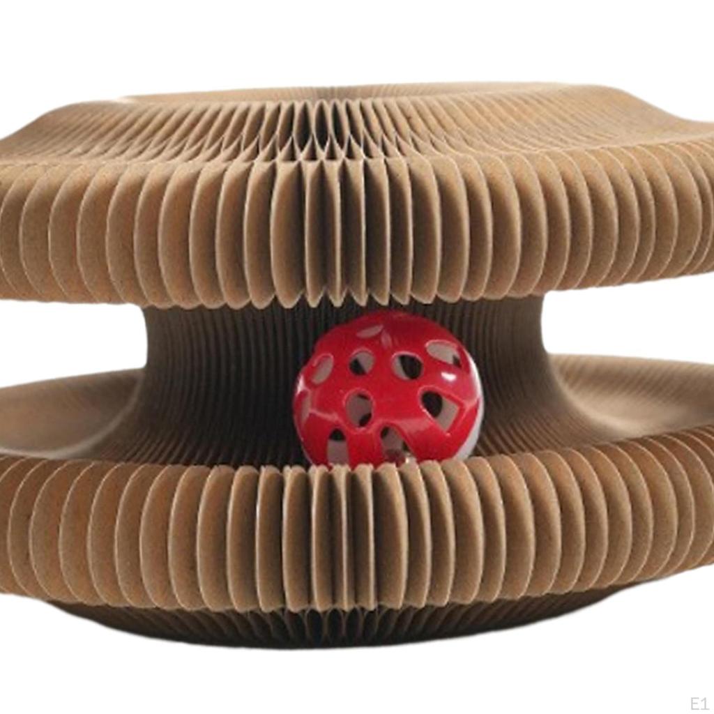 Organ Cat Scratching Board, Toys, Interactive Scratch Pad Toy with Bell Ball, Accordion