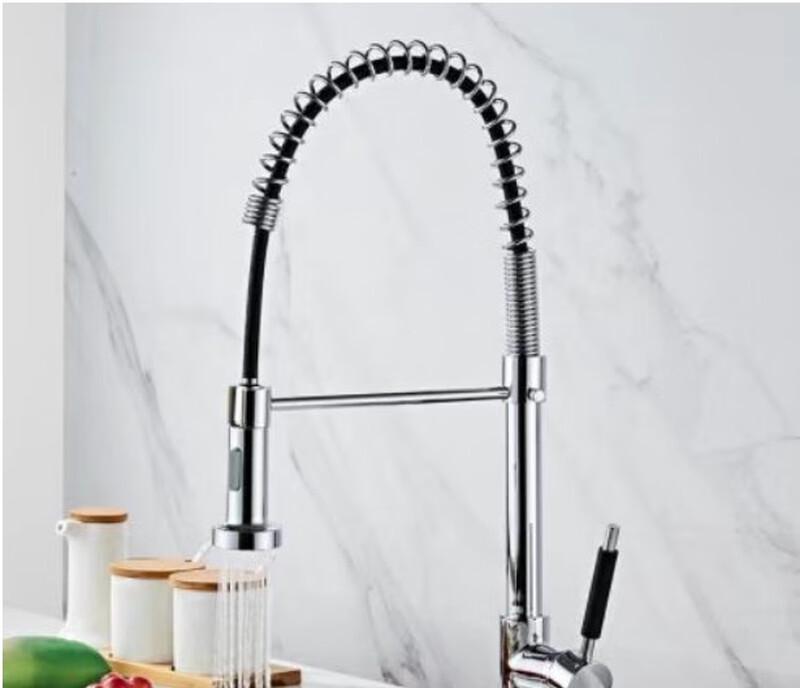 TLXT Kitchen Spring Pull-Out Hot & Cold Faucet