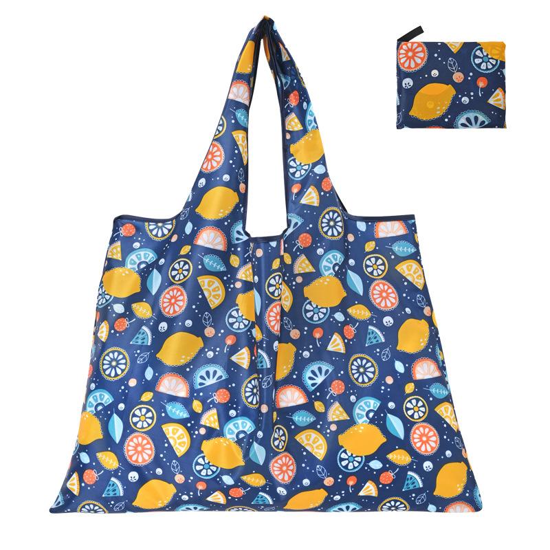 

Reusable Grocery Bags Large Washable Shopping Bags Foldable Envirment-Friendly Nyl Heavy-Duty Pocket Handbags