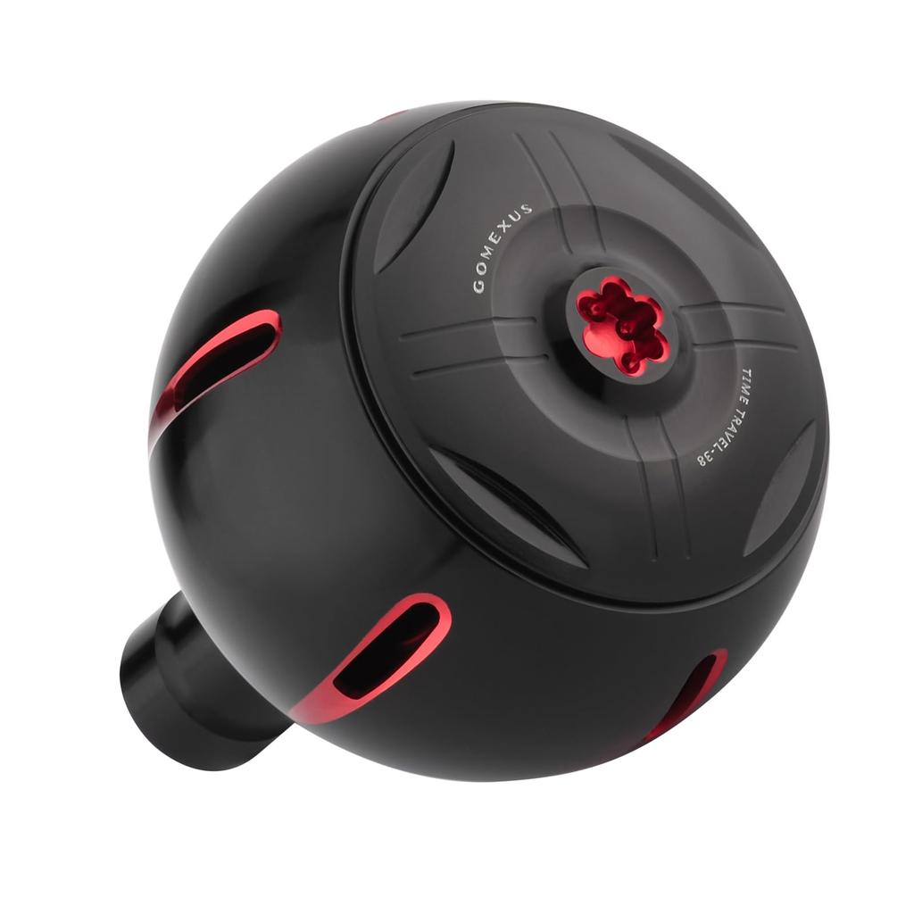 GOMEXUS TIMETRAVLE 38mm Reel Handle Aluminum Round Replacement Handle Knob for Daiwa Type S and Shimano Type A Spinning Reels and Baitcasting